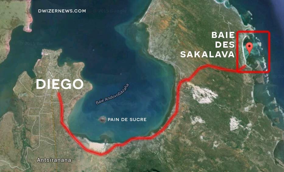 Diego : route de la Baie des Sakalava