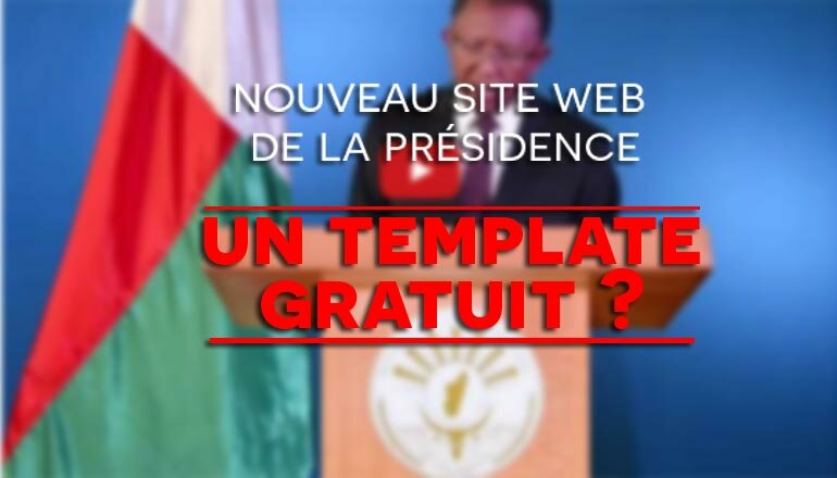 site web présidence Madagascar